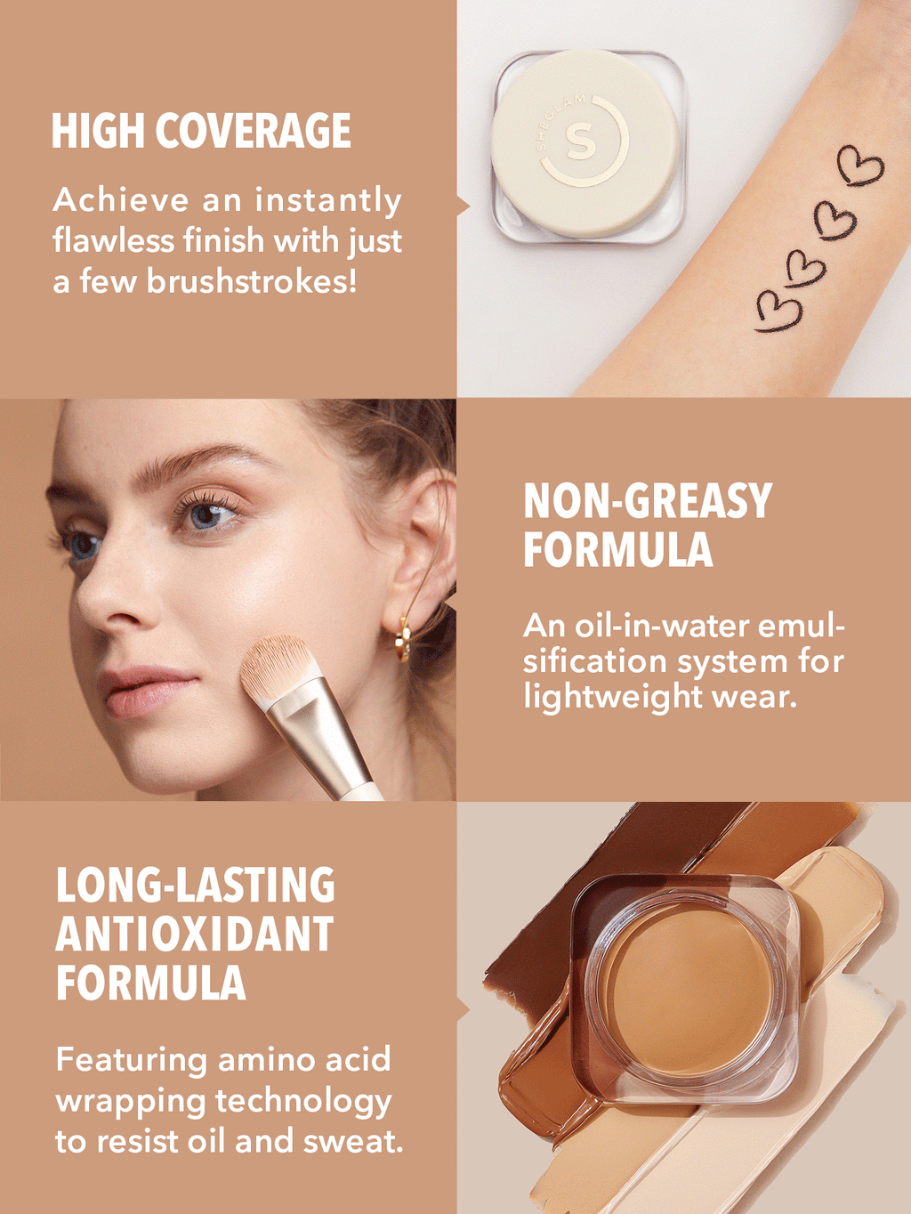 Sheglam Fondation Balm Full coverage__ Porcelain