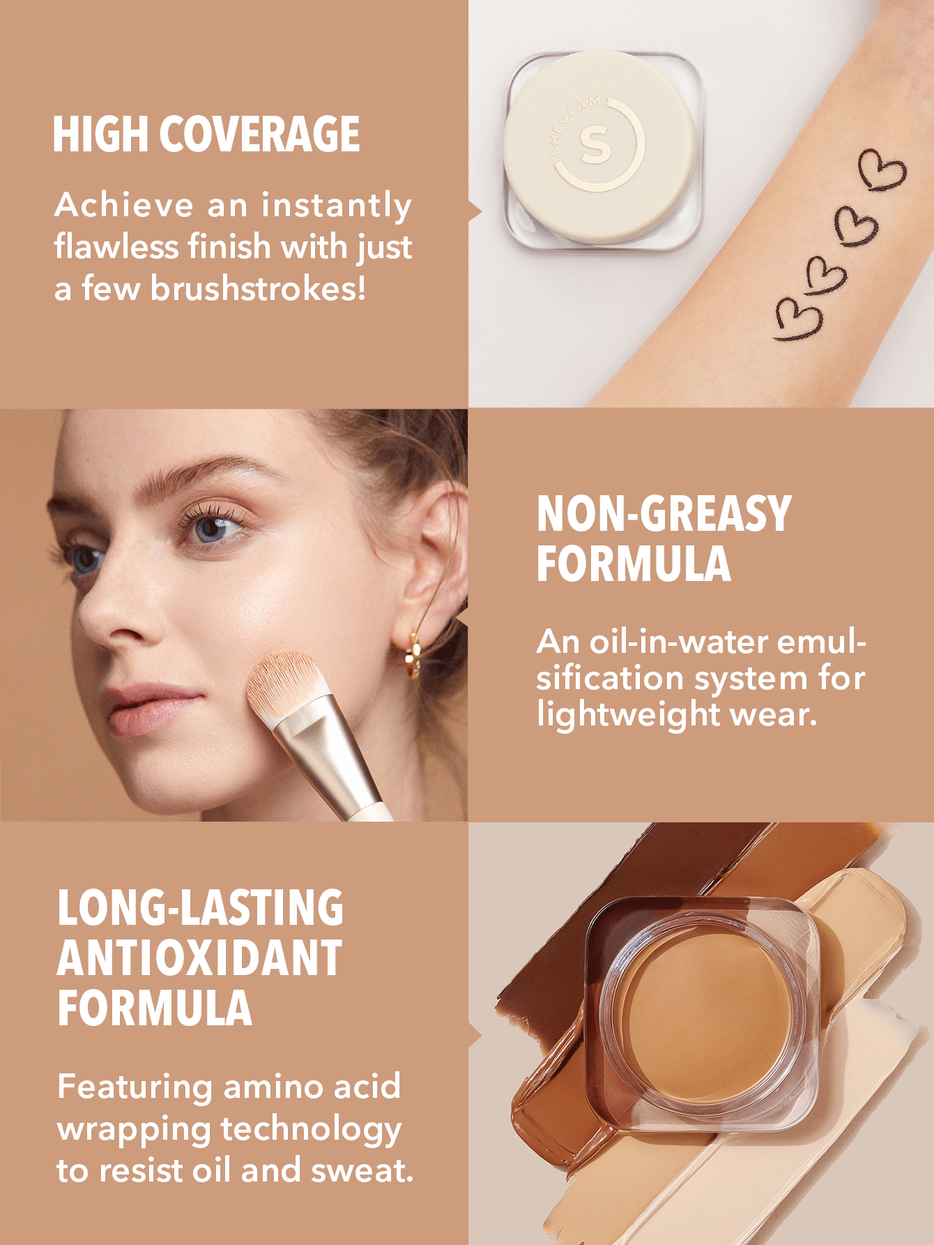 Sheglam Fondation Balm Full coverage__ Porcelain