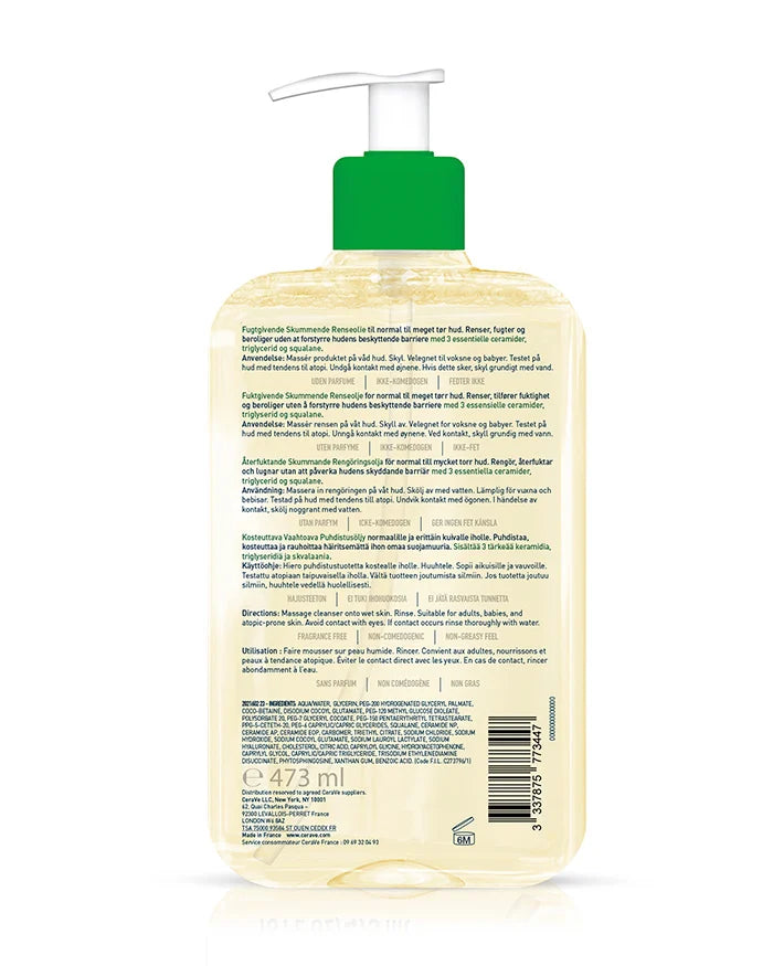 Huile Lavante Moussante Hydratante CERAVE 236 ML