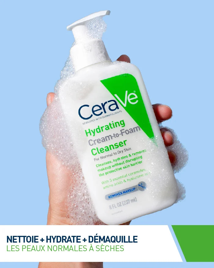 Crème Moussante Nettoyante Hydratante CERAVE 236 ML