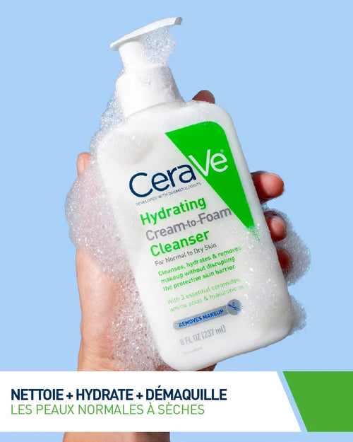 Crème Moussante Nettoyante Hydratante CERAVE 236 ML